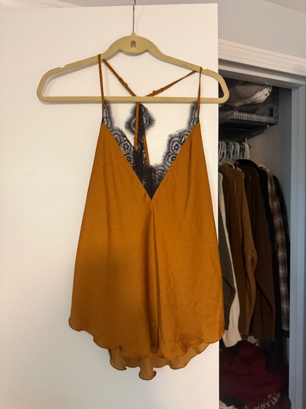 Free People Intimately Lace Trim Top - NWOT